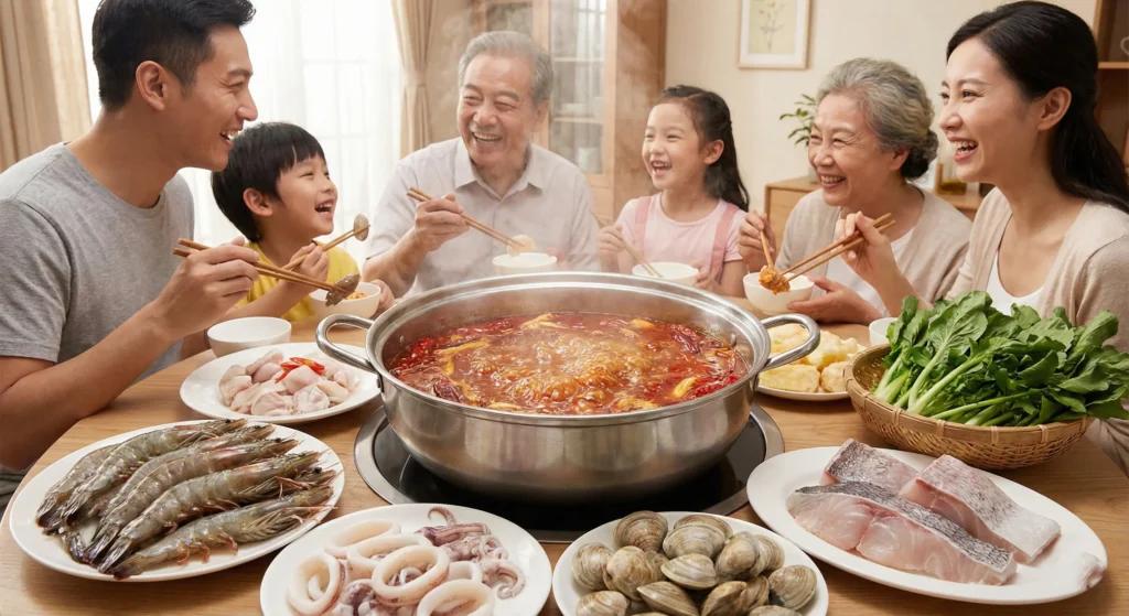 Set lẩu hải sản Thái Cát tươi ngon đầy đặn